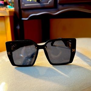 Brand new sunglasses Name brand Hermes never used it Made in Italy .